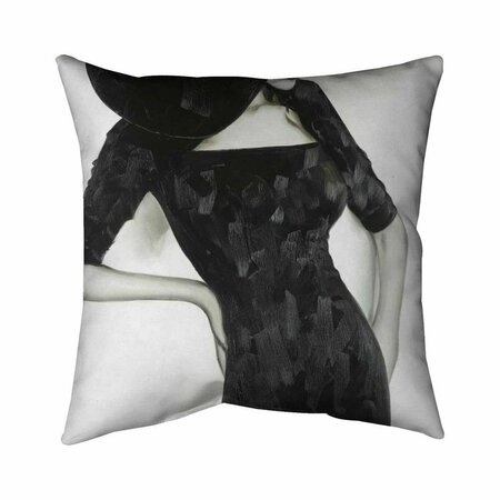 BEGIN HOME DECOR 20 x 20 in. Beautiful Classic Woman-Double Sided Print Indoor Pillow 5541-2020-FA19